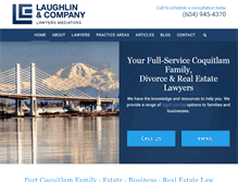 Tablet Screenshot of laughlinlaw.ca